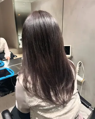 セミロング カラー 髪質改善・美髪矯正 ケアカラーGAOのヘアスタイル