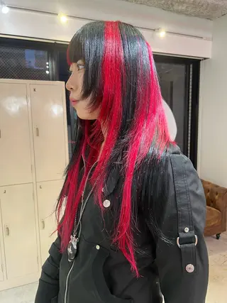 ロング 💥ウルフカット デザインあんな💥のヘアスタイル