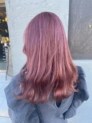 ロング カラー 馬場 瑞穂のヘアスタイル