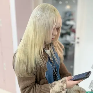 ロング カラー 上品うるツヤ韓国ヘア 🤍Hanaのヘアスタイル
