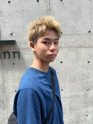 カラー メンズ 大阪メンズパーマ /スパイキー/らいのヘアスタイル