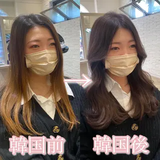ロング レイヤーカット✂︎池 袋個室サロンkumaのヘアスタイル