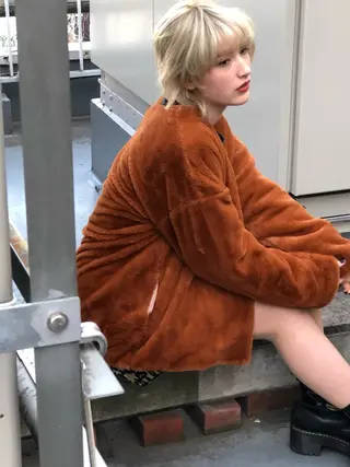 ミディアム カラー パーマ ヘアアレンジ メンズ キッズ ネイル マツエク・マツパ premier modelsのヘアスタイル