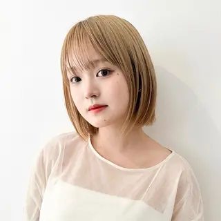 ショート ハイトーン/ボブ/︎ 𝒕𝒐-𝒌𝒊のヘアスタイル