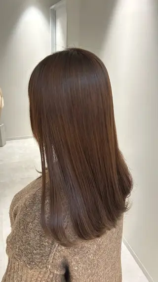 セミロング カラー 西梅田/髪質改善/ はやしまお🫧のヘアスタイル