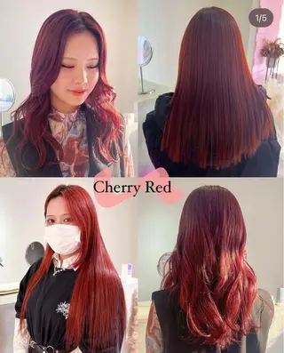 ロング カラー 🎀ダブルカラー/ ピンク×ガーリー🎀のヘアスタイル