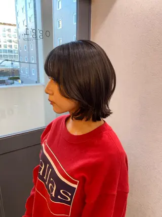 ショート 🖤🌀くるくる パーマ🌀🖤ayaのヘアスタイル