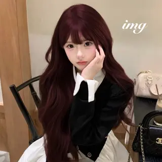 ロング カラー 女の子が好きな色 モテ暖色🎀🪽のヘアスタイル