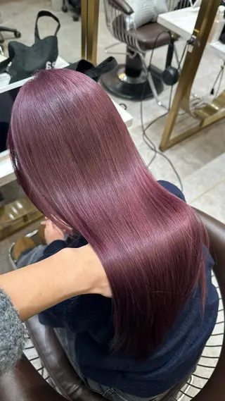 ロング カラー ダブルカラー 韓国ヘアKYONのヘアスタイル