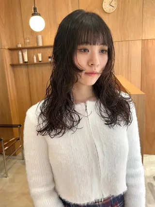 セミロング park white所属・古市 日菜のヘアスタイル
