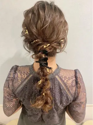 ロング ヘアアレンジ セットサロン      ラフテル所属・大阪/ヘアアレンジ /似合わせset💐のヘアスタイル