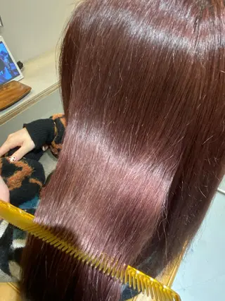 ミディアム 前田 美桜のヘアスタイル