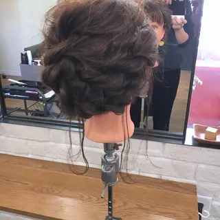セミロング ヘアアレンジ 上川 美幸のヘアスタイル