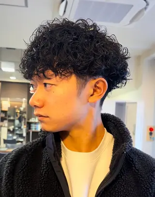 パーマ メンズ 年間2000名担当◎ パーマ職人/仲原佑樹のヘアスタイル