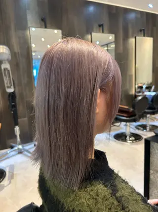 ミディアム カラー 縮毛矯正/カット/ 韓国ヘア/蛯原🍤のヘアスタイル