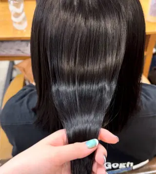 ミディアム yuuka/ボブ/ダ ブルカラー/髪質改善のヘアスタイル