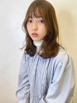 セミロング カラー 🥣 hashi 🛋️のヘアスタイル