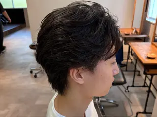 パーマ メンズ 【フェード/ショート /パーマ/千葉駅】のヘアスタイル