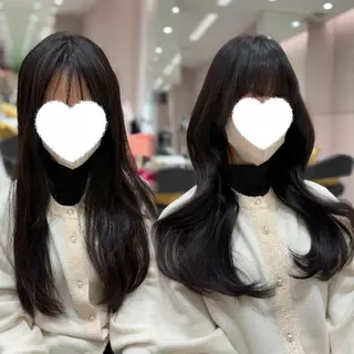 ロング カラー 内田 志乃のヘアスタイル