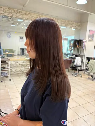 ロング カラー Dita所属・スズキ ユウナのヘアスタイル
