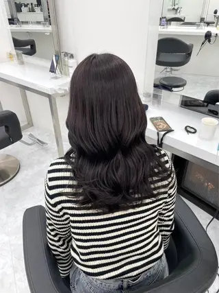 セミロング 透明感ヘア/ベージュ 🩶shiho🩶のヘアスタイル