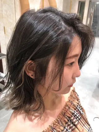 ミディアム La fith hair rond 立川店所属・kyosuke 透明感カラーのヘアスタイル
