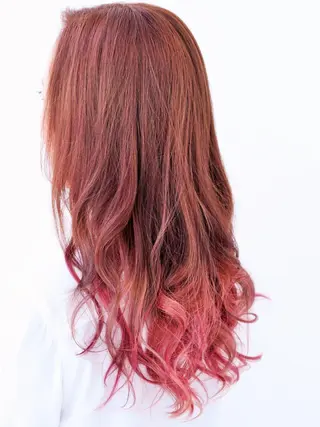 セミロング カラー 山田 周のヘアスタイル