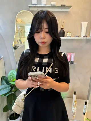 ロング カラー 韓国ヘア🇰🇷/ 顔周り/松田光里のヘアスタイル