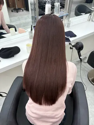 ロング カラー kazuki🍑韓国 トレンド暖色🫗のヘアスタイル