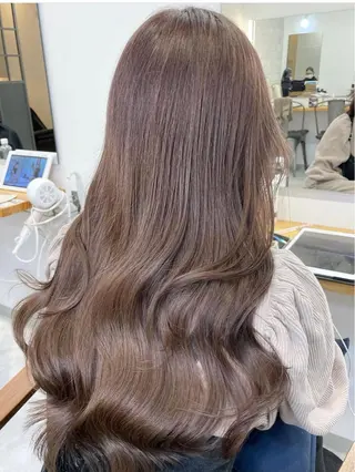 ロング カラー The C 表参道所属・小顔ショートパーマ TheC西野瑛斗のヘアスタイル