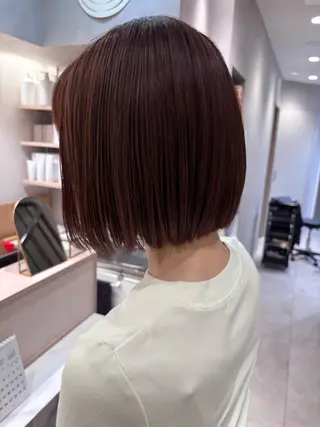 ショート カラー 朝楽スタイル🌼 千晶のヘアスタイル