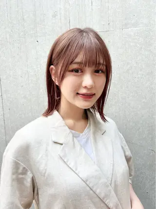 ミディアム カラー 🎧パーソナルケア/ 透明感カラー/ミユのヘアスタイル