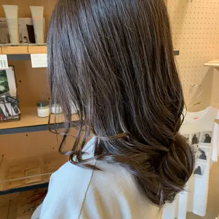 セミロング 艶髪color💎髪 質改善ストレート大吉のヘアスタイル