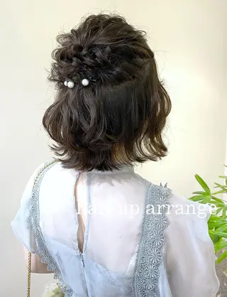 ミディアム ヘアアレンジ clomus所属・YUKA艶髪 🌸寛ぎ部屋のヘアスタイル