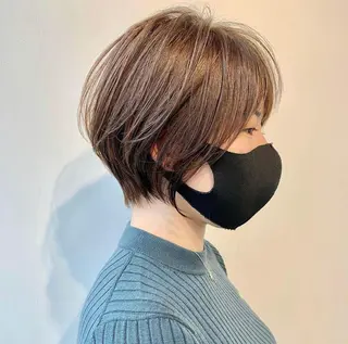 ショート 🌟ショート/シ ョートボブ/岡田🌟のヘアスタイル