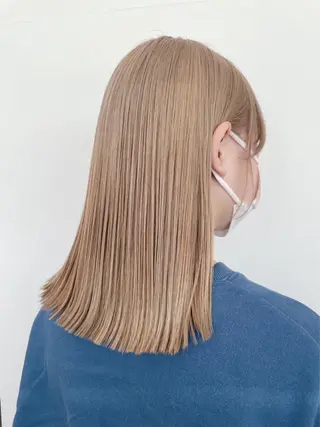 セミロング カラー SHOEI 【nero】のヘアスタイル