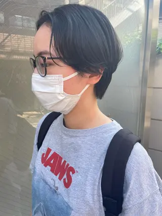 ショート カラー ヘアアレンジ satsuki 暖色・ブラウンカラーのヘアスタイル