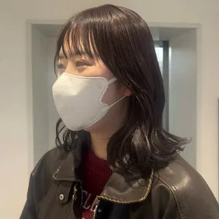 ミディアム 透明感カラー/ レイヤー🪽千優のヘアスタイル