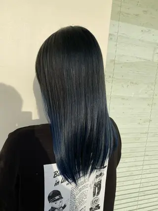 ロング カラー 関口 友行のヘアスタイル