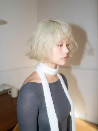 ショート カラー パーマ MIURA HANAKIのヘアスタイル