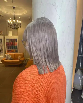 ミディアム カラー 🌱ブリーチ・透明感 カラー/mapi🦭のヘアスタイル