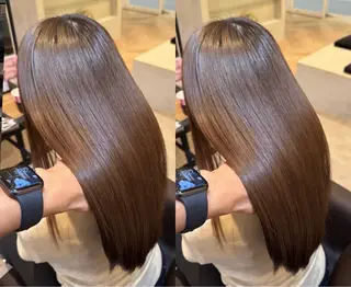 ロング youres hair髪質改善トリートメント＆ヘッドスパ日吉店所属・日吉/髪質改善× 艶カラー/ 永田颯のヘアスタイル