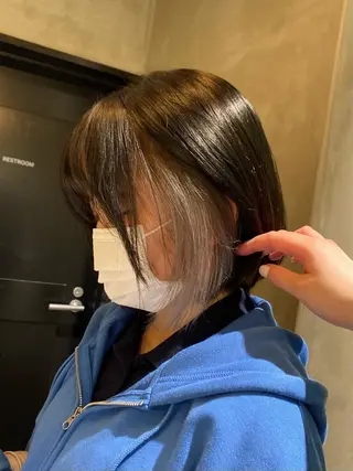 ミディアム カラー デザインカラー❤︎ イシイレイのヘアスタイル
