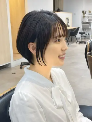 ショート ショート/ハイライト /白髪ぼかし🌿松本のヘアスタイル