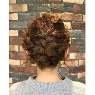 ミディアム ヘアアレンジ 若林 美由希のヘアスタイル