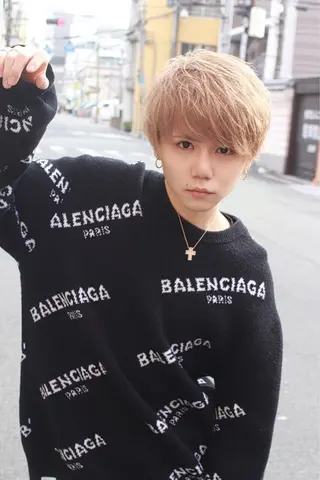 ショート カラー メンズ 曲がる縮毛矯正 髪質改善/西尾 幸樹のヘアスタイル