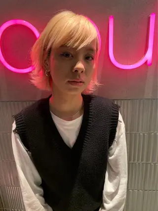 ショート カラー box mico. mutsumiのヘアスタイル