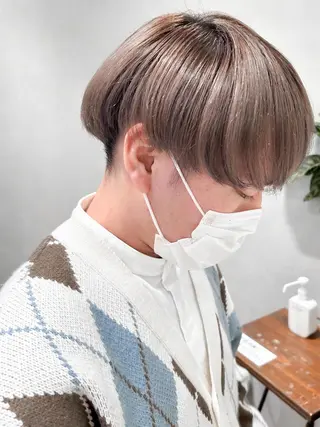 カラー メンズ CANAAN銀座所属・艶透明感カラー/ ルーズパーマ/田中のヘアスタイル