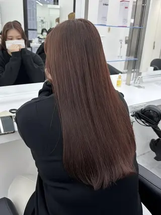 カラー 冬の透明感暗髪❄️ トレンドヘア❄️のヘアスタイル