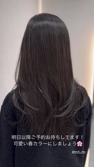 ロング 🩶レイヤー/艶髪/ 顔周り/韓国風/輝士のヘアスタイル